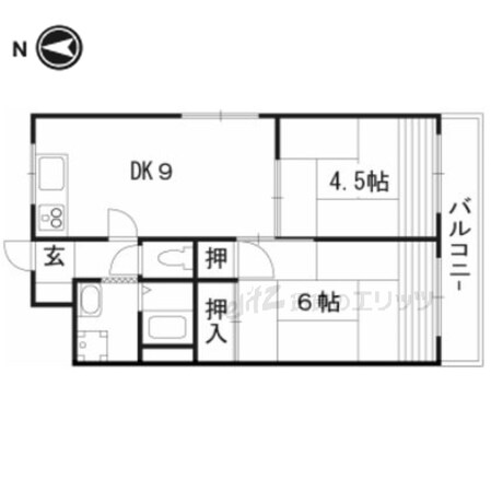 オークマンションの物件間取画像